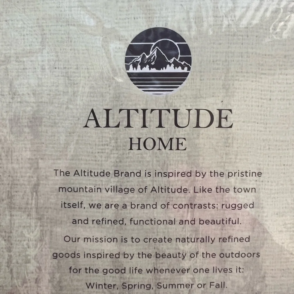 ALTITUDE HOME Christmas Tree Flannel Full Sheet Set NWT NEW